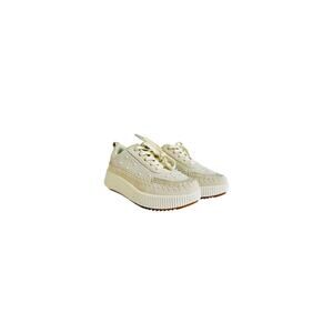 NWOB $185 NICOLE MILLER NEW YORK Women’s 10 BRITA STUDDED IVORY FASHION SNEAKERS